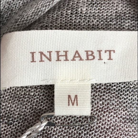 INHABIT asymmetrical grey linen lightweight sweater - Picture 11 of 13